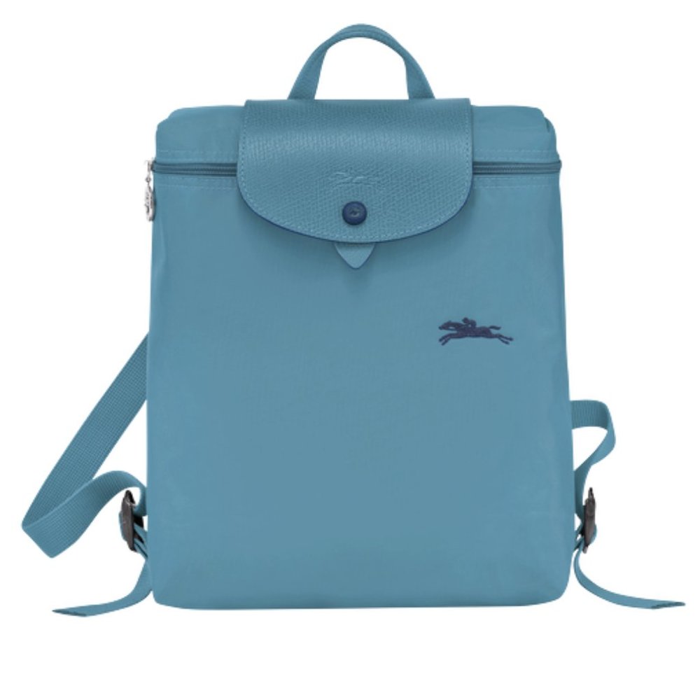 ❤️ NWT LONGCHAMP Le Pliage Club Nylon Travel Backpack Thunderstorm Blue AUTHENTC